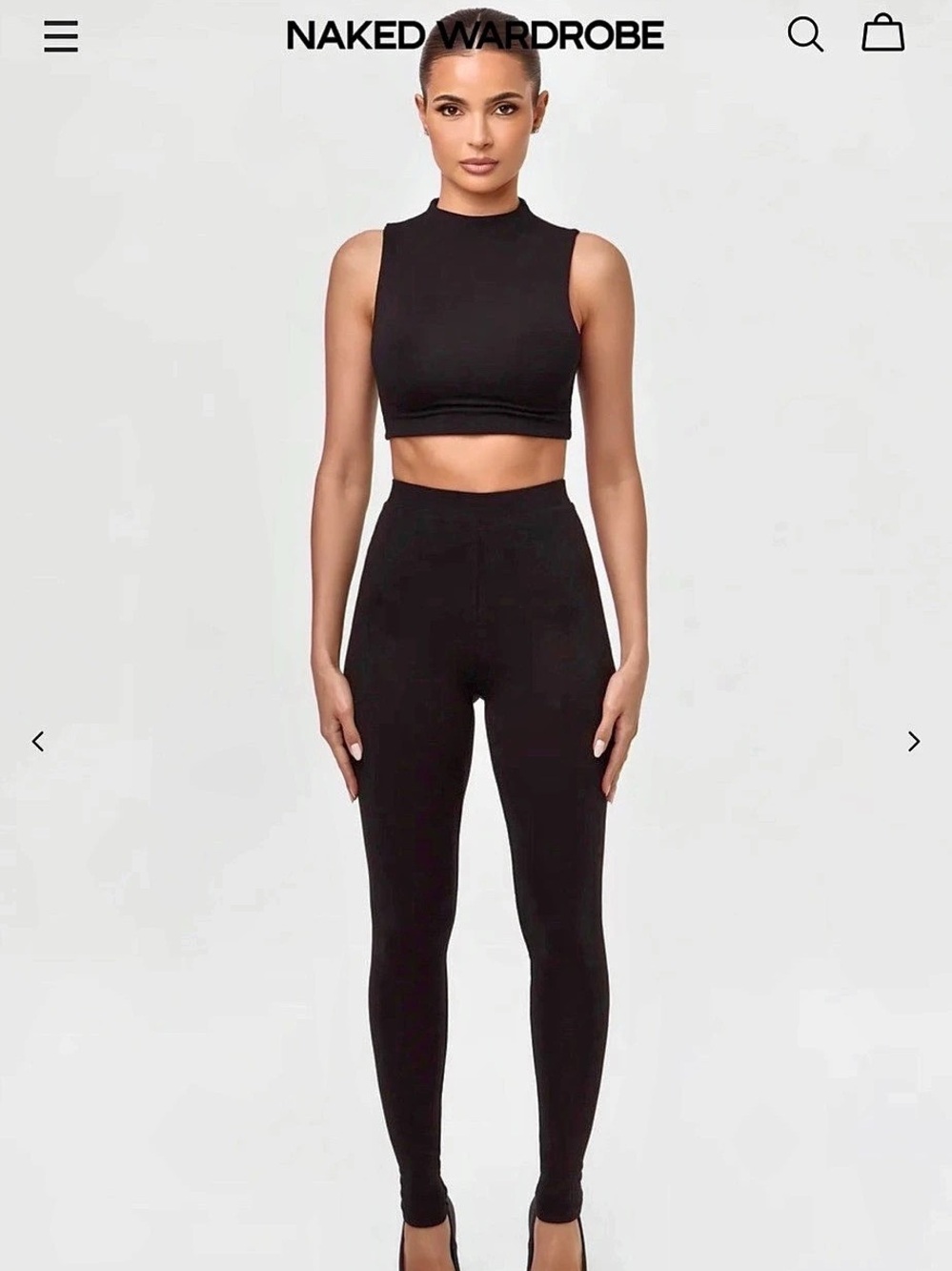Naked Wardrobe NW The Tight Fit Leggings Black